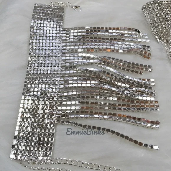 New Luxe Crystal Fringe Tassel Anklet - Picture 13 of 16